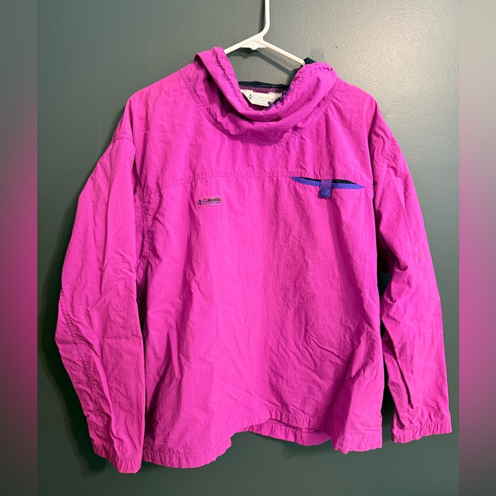 Columbia Women's Pink Top with Blue Detail